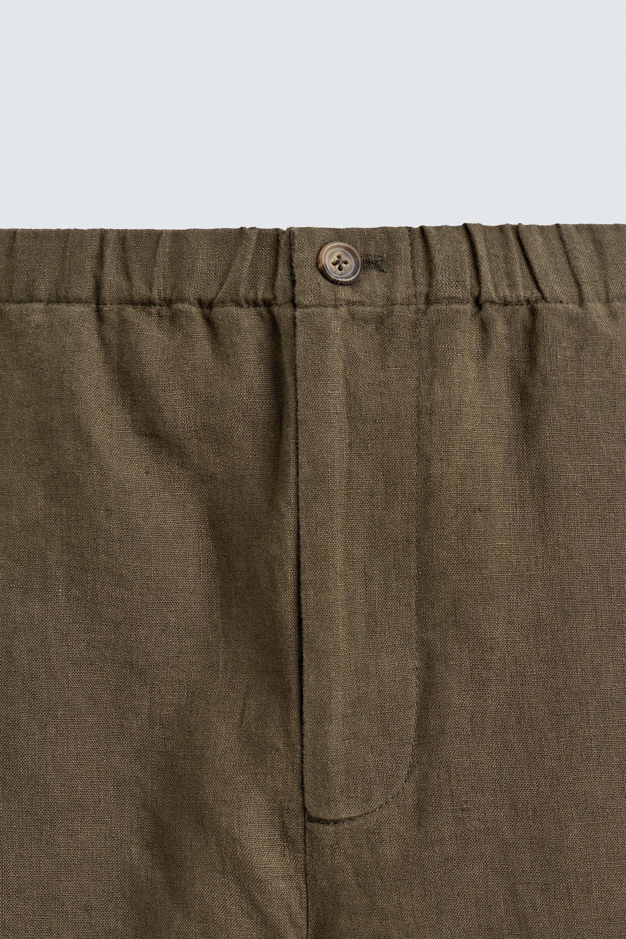 100% LINEN RELAXED FIT PANTS